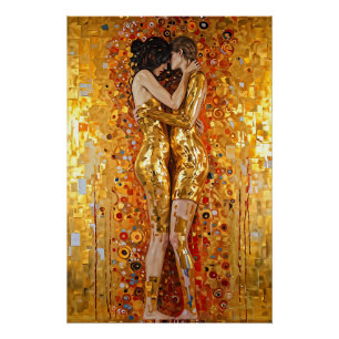 "Goldene Embrace" Wertvoll und unverkennbar Poster