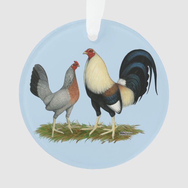 Goldene Enckwing Chickens Ornament (Vorderseite)