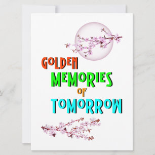 Goldene Erinnerungen von morgen blühen Mond Sakura