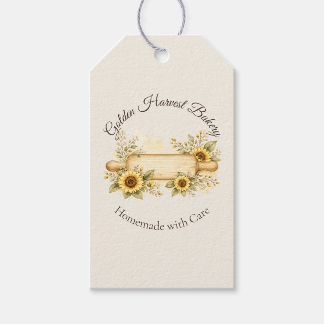 Goldene Ernte Bäckerei Geschenkanhänger (Vorderseite)