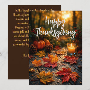 Goldene Ernte-Glorie – Thanksgiving-Gruß Feiertagskarte