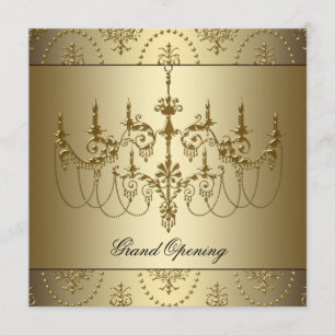 Goldene Eröffnungsfeier für Unternehmensgeschäft Einladung