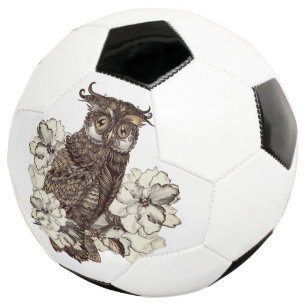 Goldene Eule Creme Orchideen Fußball
