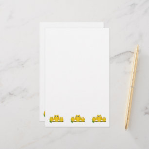 Goldene Eulen Design Briefpapier