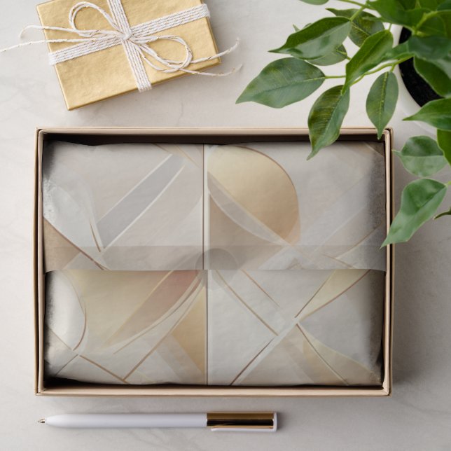 Goldene Facetten-Geschenkpapier Seidenpapier (Geschenk)
