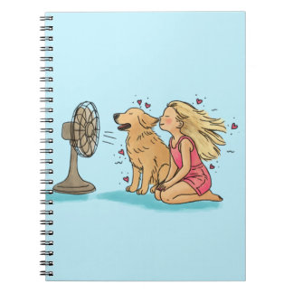 Goldene Fan-Girl Notizblock