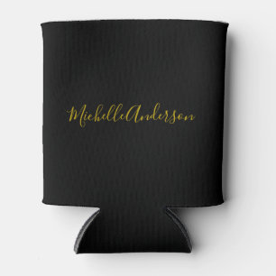 Goldene Farbe Schwarzes modernes minimalistisches  Dosenkühler