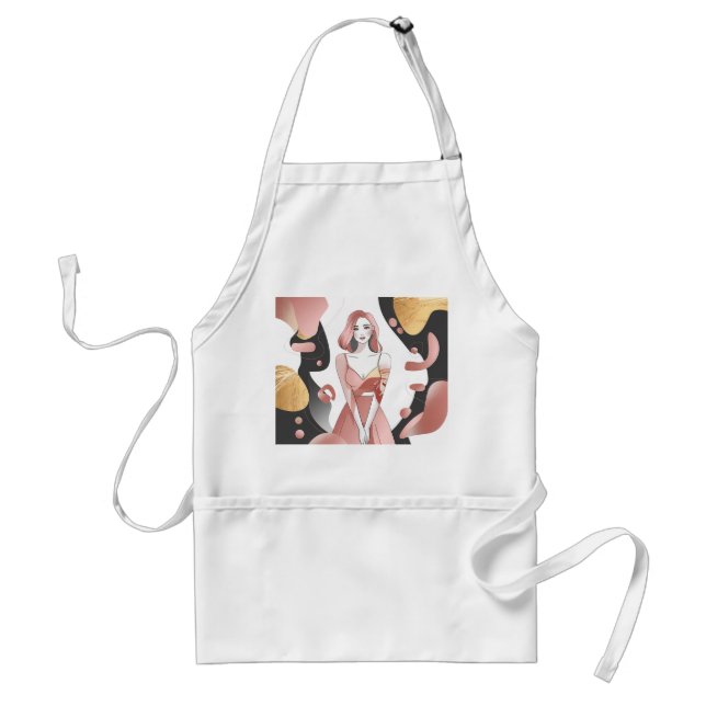 Goldene Farben von ihr Schürze (Vorne)