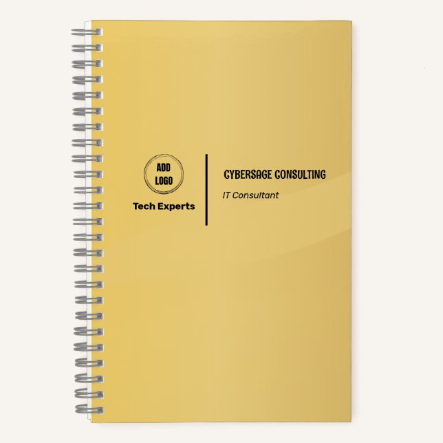 Goldene Farbgestaltung Notizbuch (Vorderseite)
