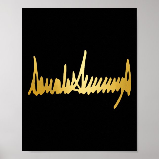 Goldene Farbunterschrift 48. Präsident 4. Juli 1 Poster (Vorne)