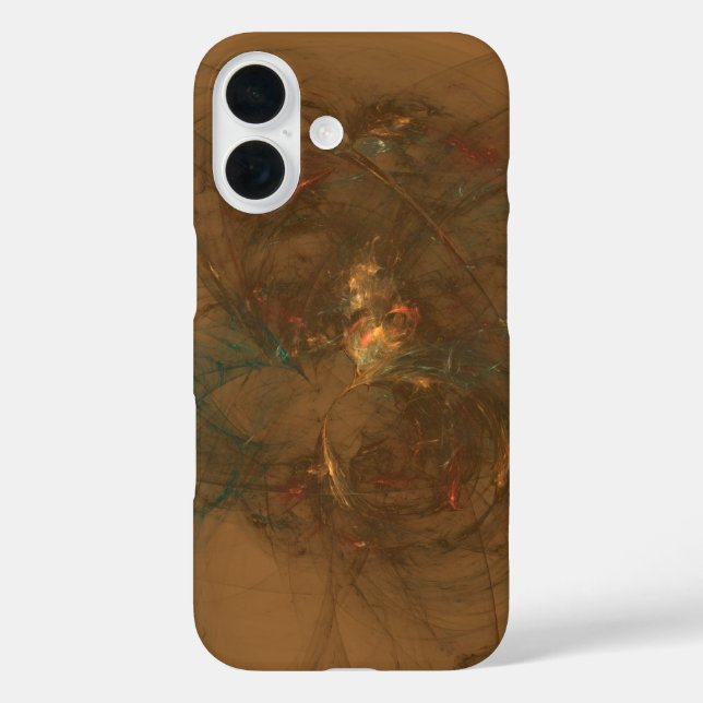 goldene Fasern abstrakte Kunst Case-Mate iPhone Hülle (Rückseite)