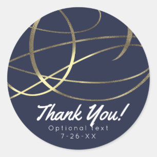 Goldene Faux-Folie-Hochzeitsgunst in jeder Farbe Runder Aufkleber