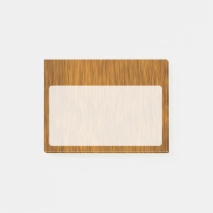 Goldene Faux-Rauholz-Hintergrund Post-it Klebezettel