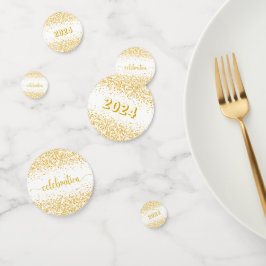 Goldene Feier des neuen Jahres Konfetti