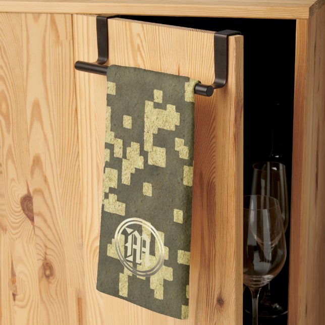 Goldene Feiertagssaison Geschirrtuch (Drittel gefaltet)