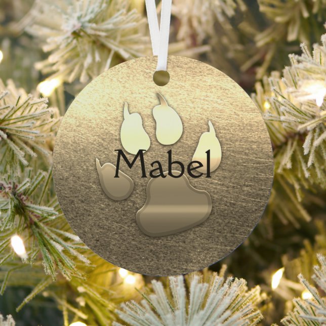 Goldene Feiertagssaison Ornament Aus Metall (InSitu)