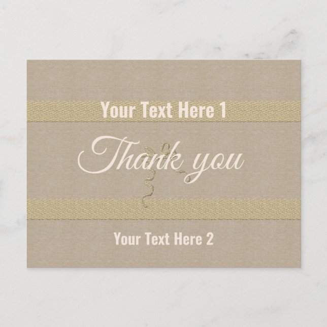 Goldene Feiertagssaison Postkarte (Vorderseite)