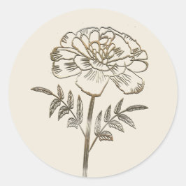 Goldene Feiertagssaison Runder Aufkleber