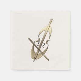 Goldene Feiertagssaison Serviette