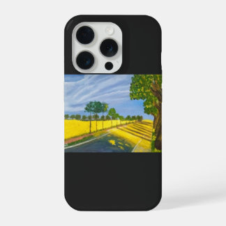 Goldene Felder und Pfad iPhone 15 Pro Hülle