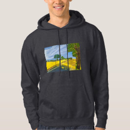 Goldene Felder und Weg Hoodie