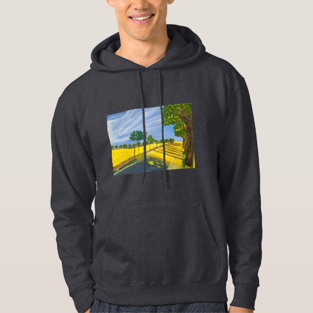 Goldene Felder und Weg Hoodie (Vorderseite)