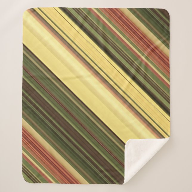 Goldene Felgen Gelb und Grüner Streifen Sherpadecke (Vorderseite)