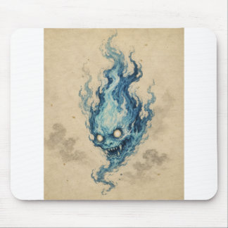 Goldene Flamme Onibi Spirit-Mausepad Mousepad