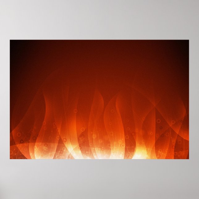 Goldene Flamme Poster (Vorne)