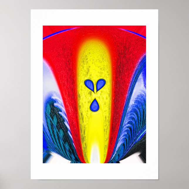 Goldene Flamme Poster (Vorne)