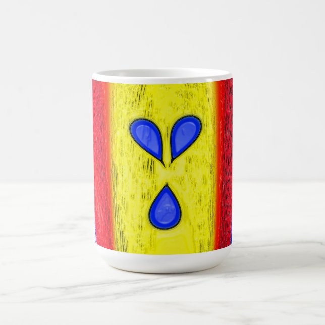 Goldene Flammenkunst Tasse (Mittel)