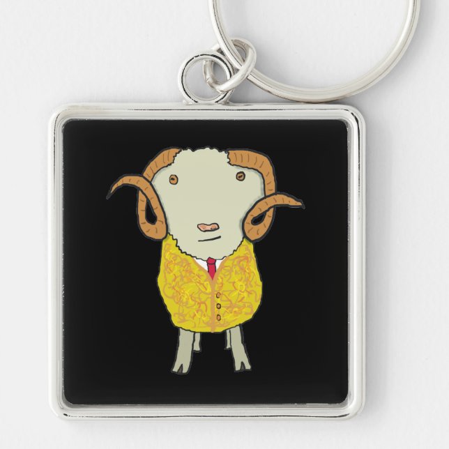 Goldene Fleece Schlüsselanhänger (Vorne)