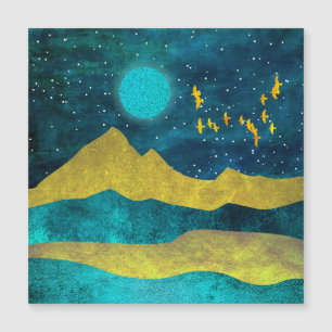 Goldene Flock Magnetkarte