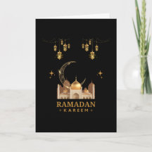 Goldene Florale Ramadan Kareem-Feier