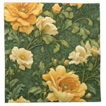 Goldene Florale Tapete
