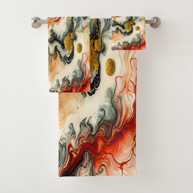 Goldene Flüsse  Badhandtuch Set (Insitu)