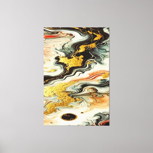 Goldene Flüsse  Leinwanddruck (Vorderseite)