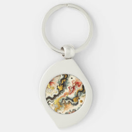 Goldene Flüsse Schlüsselanhänger