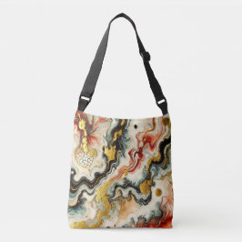 Goldene Flüsse Tragetaschen Mit Langen Trägern