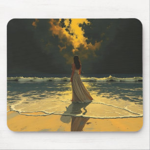 Goldene Flut der Einsamkeit Himmelsgezeiten Mousepad