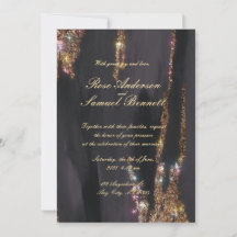 Goldene Foil Elegante Einladung zur Hochzeit