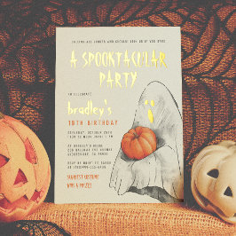 Goldene Foil Spooktacular Halloween-Party Folieneinladung