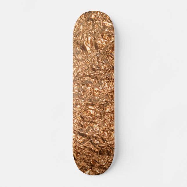 goldene Folie Skateboard (Vorderseite)