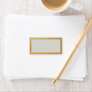 Goldene Folien-Blanko-Adressetikett Adressaufkleber