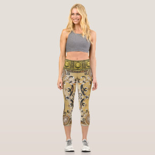 Goldene French Empire Medusa Capri Leggings