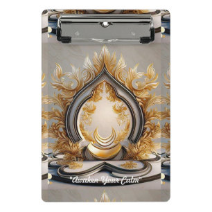 "Goldene Friedliche Stunden" Mini Klemmbrett