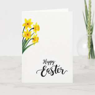 Goldene Frühlingsblumenkarte Karte