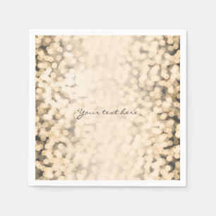 Goldene funkelnde Glamour-Partyservietten Serviette