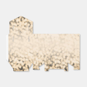 Goldene funkelnde Lichter Glamour Party Gefälligke Geschenkschachtel