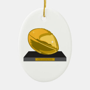 Goldene Fußballmeister Keramikornament